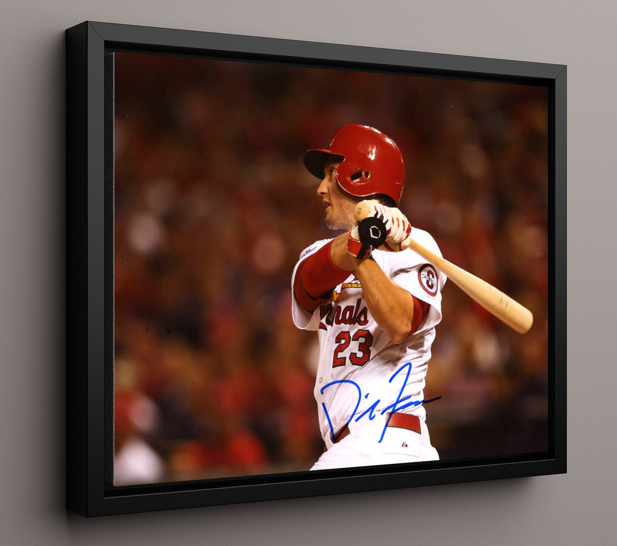 David Freese - Series Clutch Swing 8x10 Framed Canvas baseball wall art
