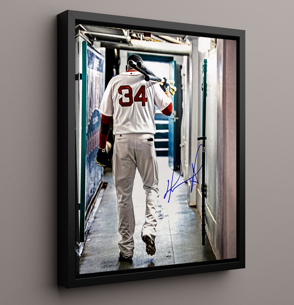 David Ortiz - Boston Baseball Farewell Slugger 8x10 Framed Canvas baseball wall art