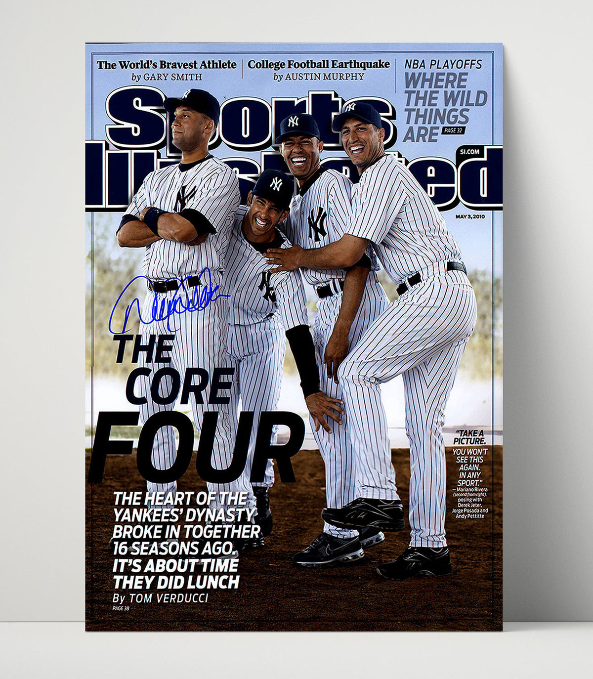 Derek Jeter – New York Core Four 2010 SI unframed baseball poster print