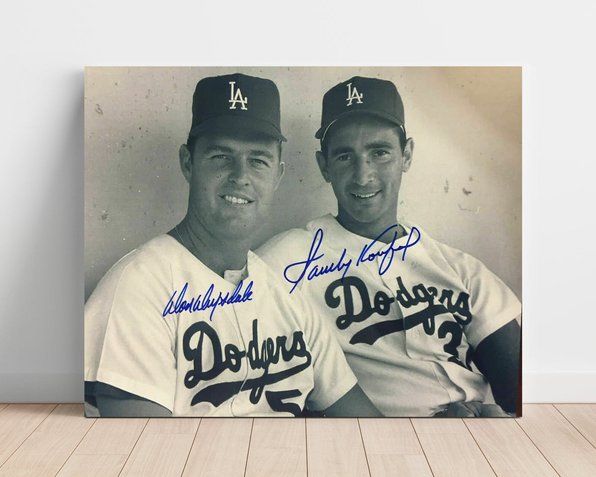 Don Drysdale and Sandy Koufax – Dodger Greats unframed baseball poster print