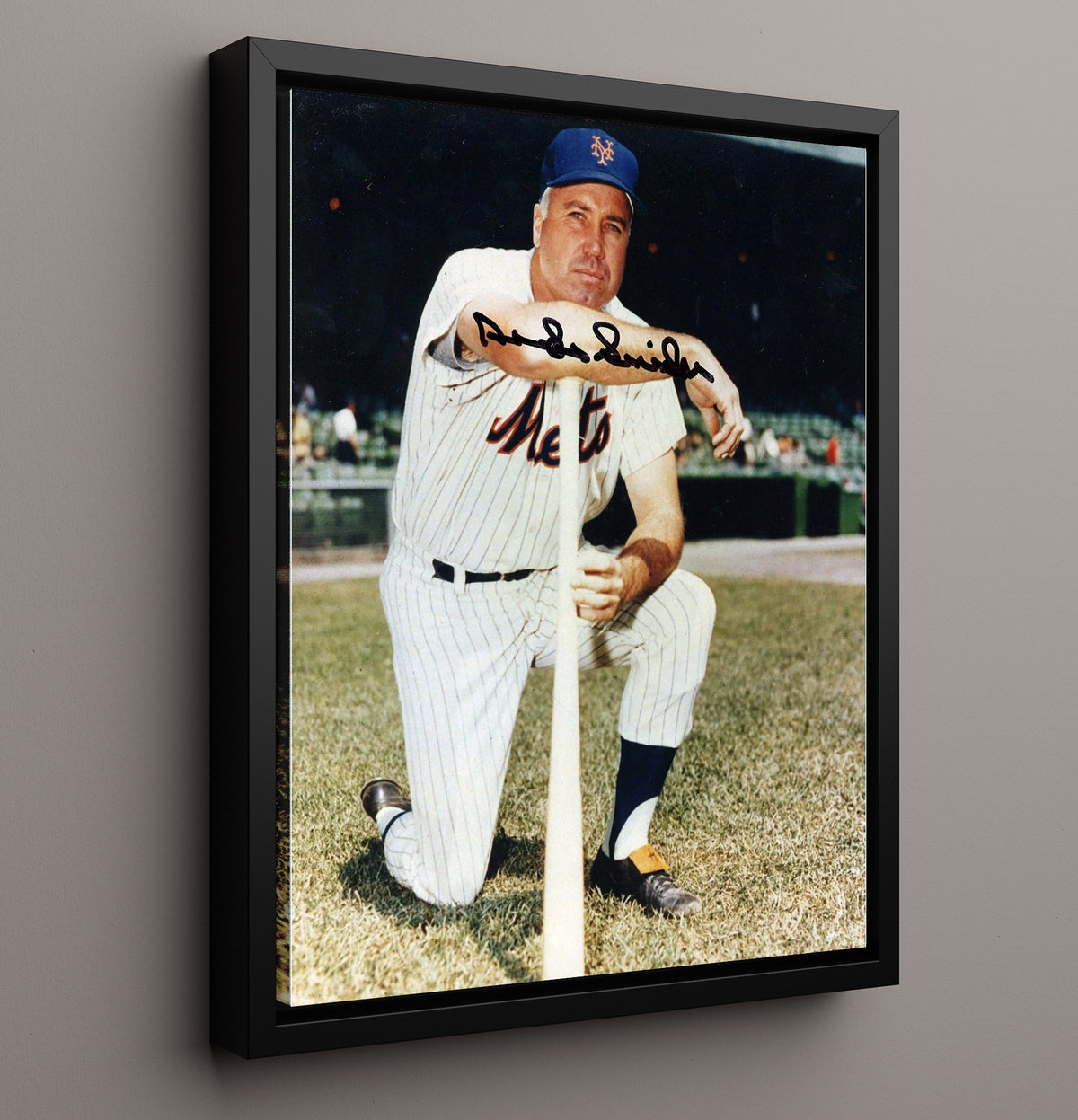 Duke Snider - New York Baseball Bat Pose 8x10 Framed Canvas baseball wall art