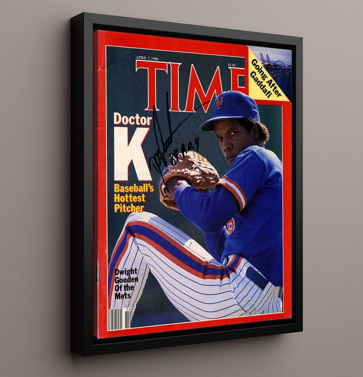 Dwight Gooden - Doctor K Dominance SI Cover 1985 8x10 Framed Canvas baseball wall art