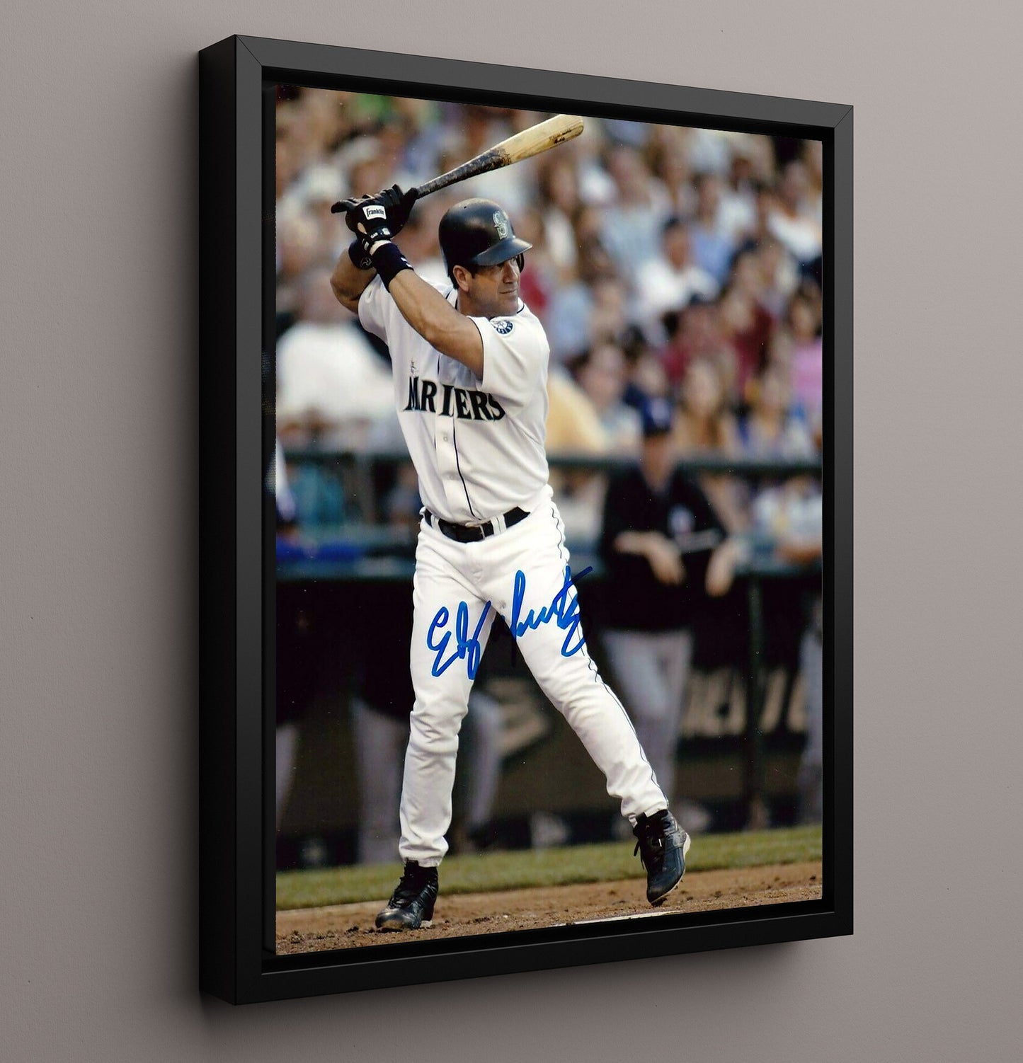 Edgar Martinez - Seattle baseball Hall of Fame designated hitter 8x10 Framed Canvas baseball wall art