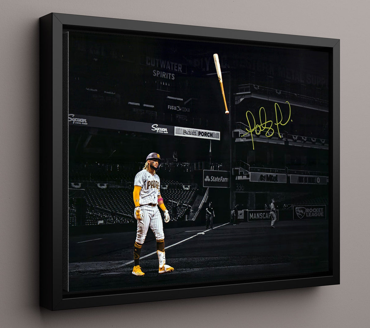 Fernando Tatis Jr - Bat Flip 8x10 Canvas baseball wall art