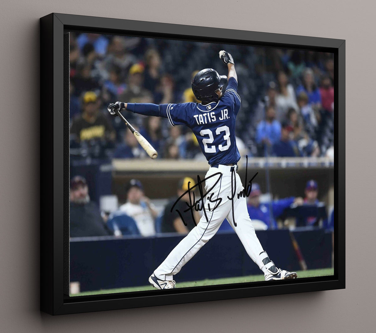 Fernando Tatis Jr - Follow Through Swing 8x10 Framed Canvas baseball wall art