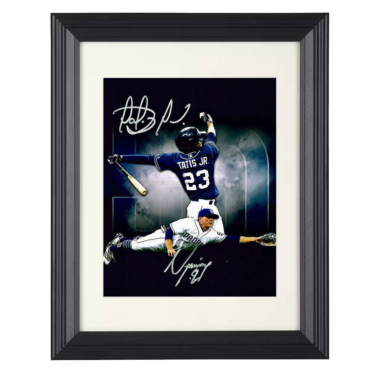Fernando Tatis Jr - San Diego baseball franchise star 8x10 black beveled framed baseball wall art