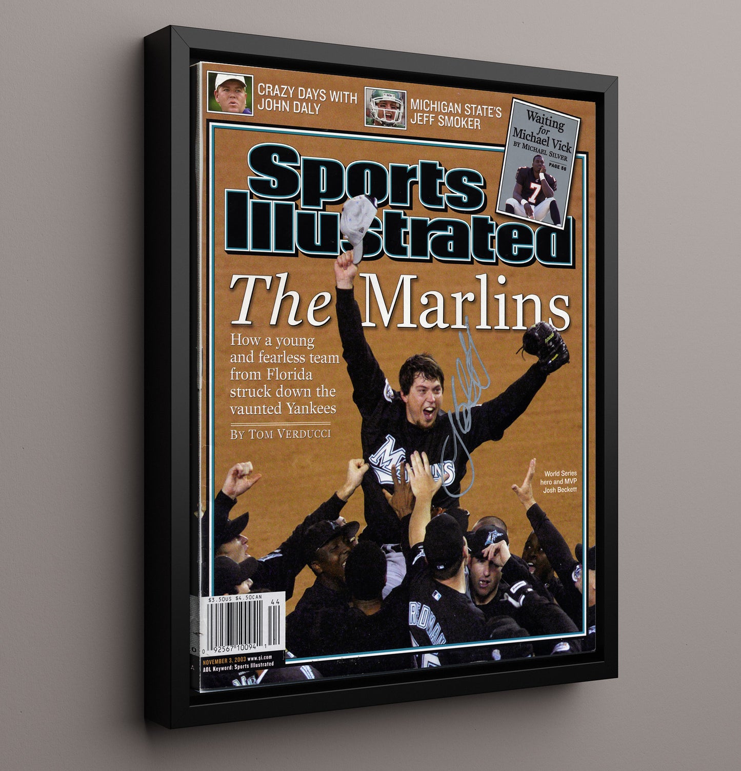 Florida Baseball - Series Champions SI Cover 2003 8x10 Framed Canvas baseball wall art
