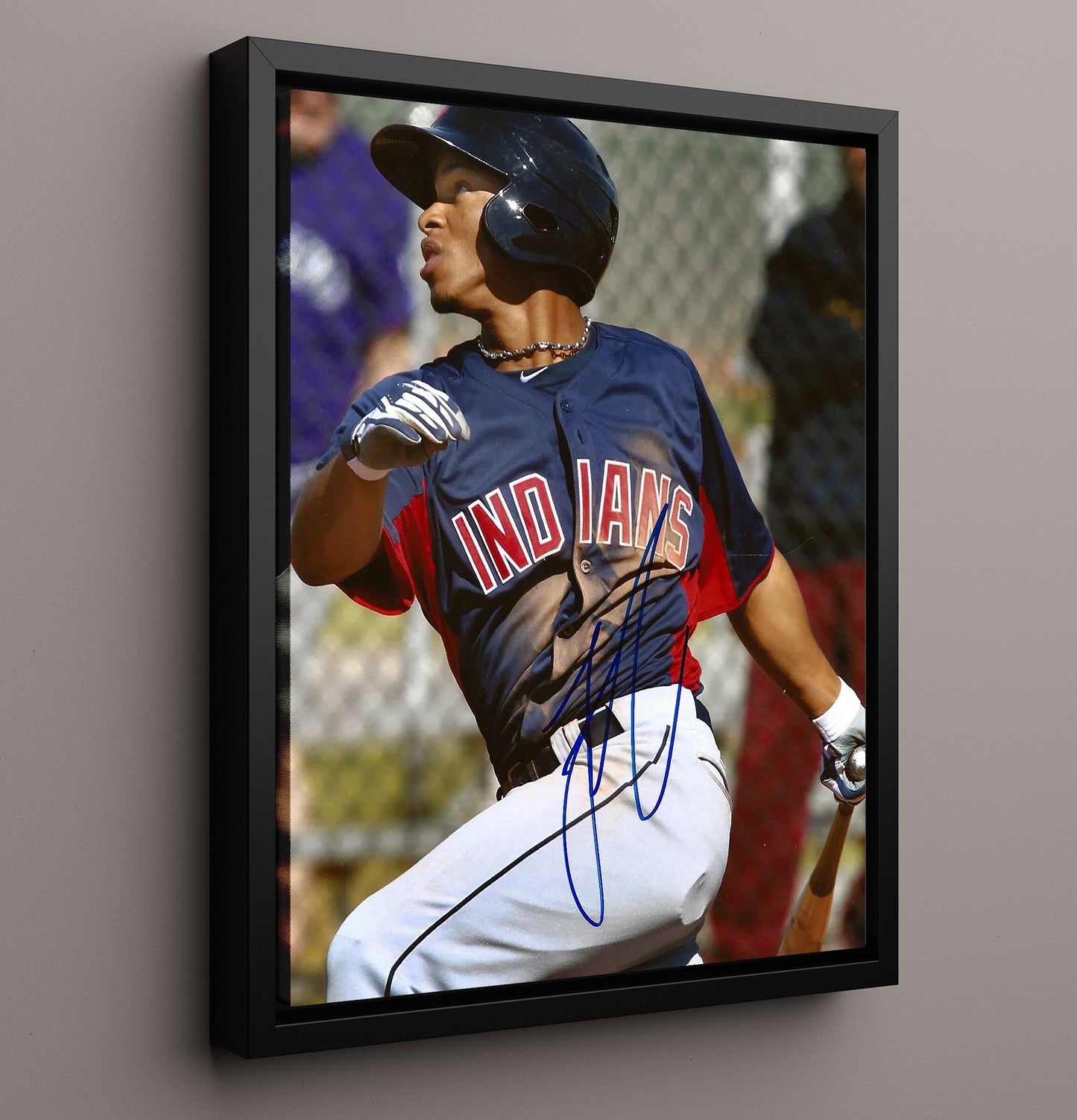 Francisco Lindor - Cleveland baseball All - Star infielder 8x10 Framed Canvas baseball wall art