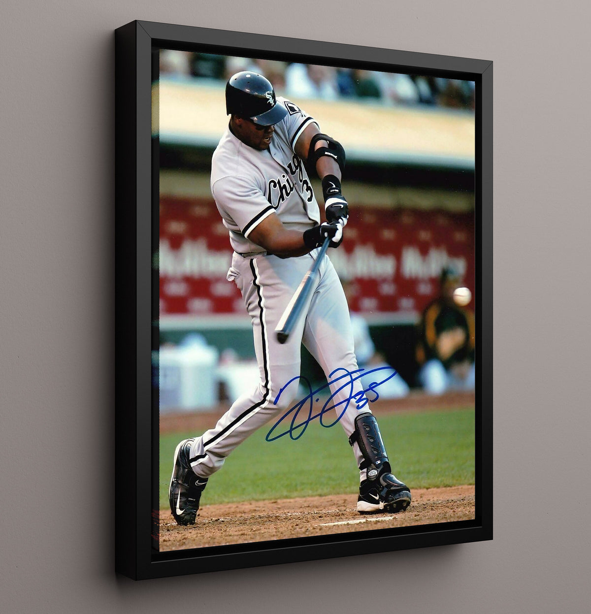 Frank Thomas - Chicago baseball Hall of Fame slugger 8x10 Framed Canvas baseball wall art