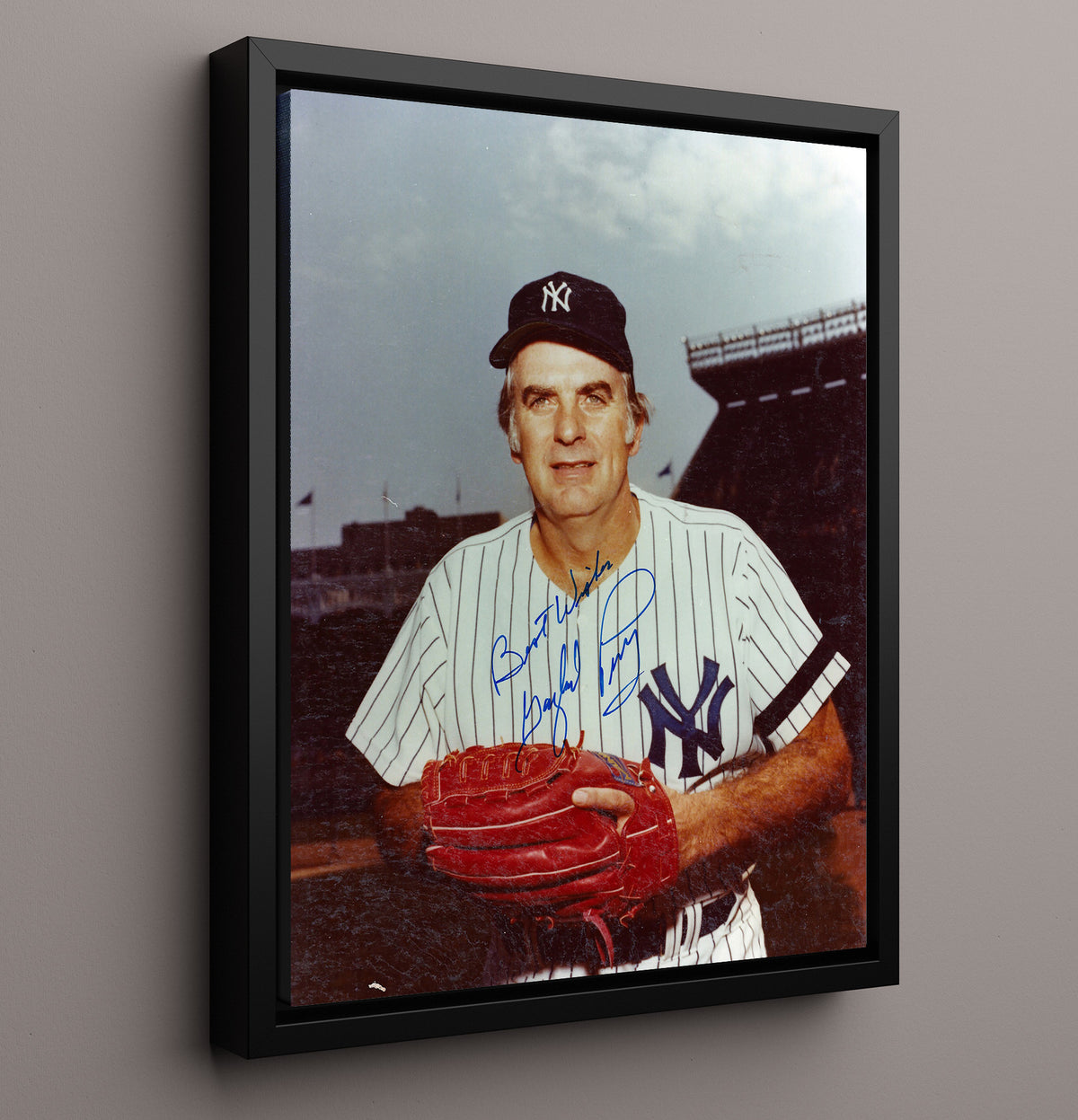 Gaylord Perry - San Francisco baseball Hall of Fame pitcher 8x10 Framed Canvas baseball wall art