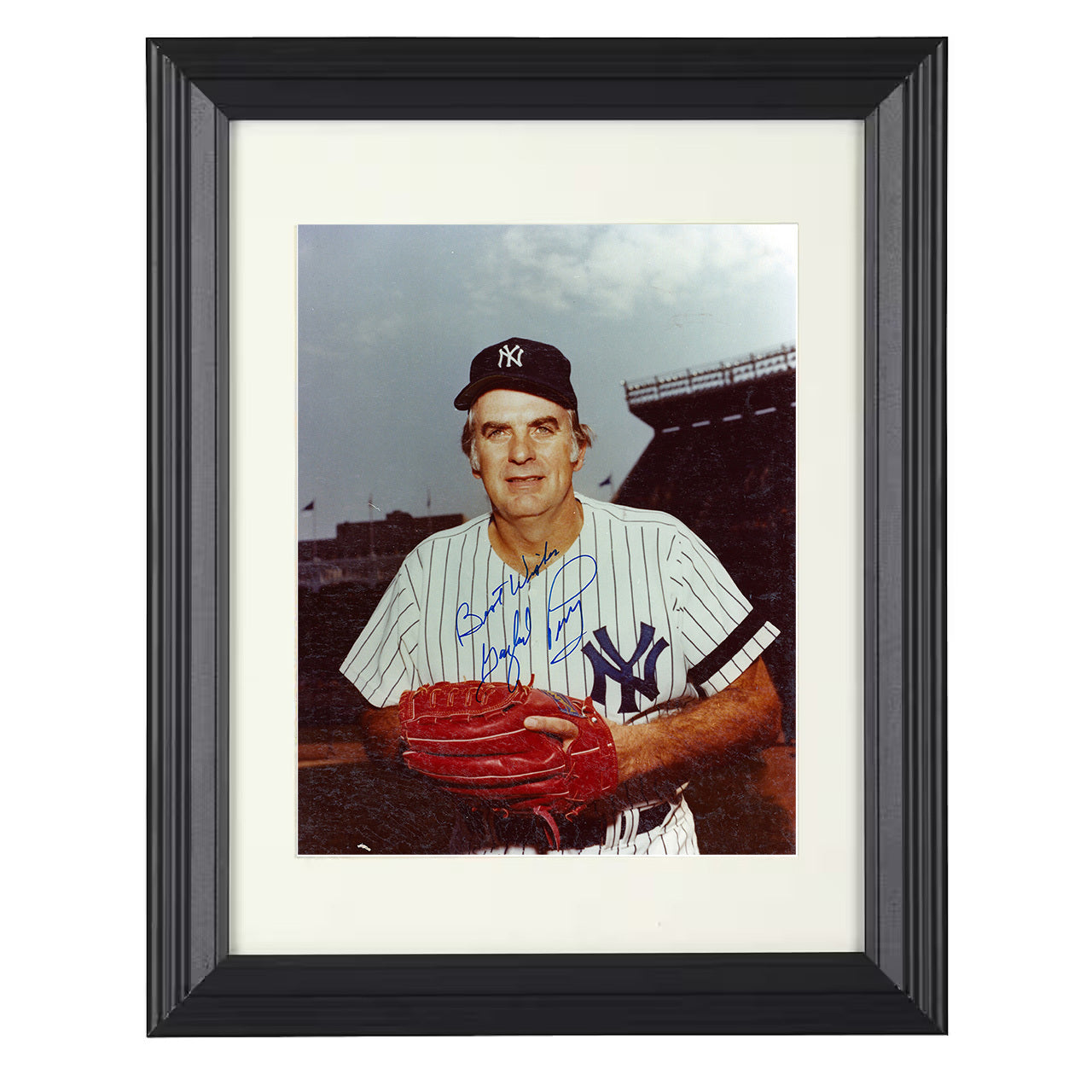 Gaylord Perry - San Francisco baseball Hall of Fame pitcher 8x10 black beveled framed baseball wall art