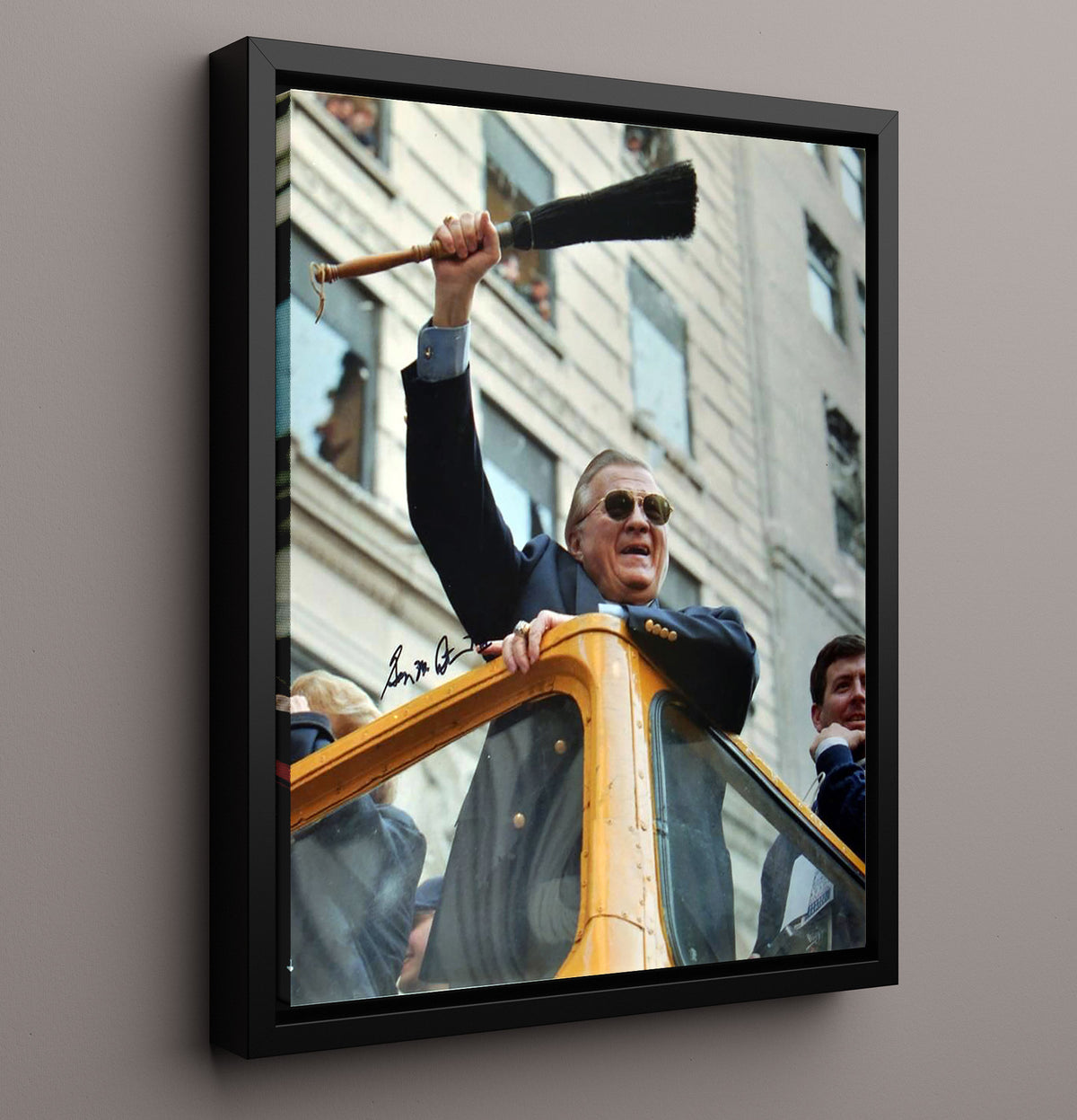George Steinbrenner - New York baseball franchise owner 8x10 Framed Canvas baseball wall art