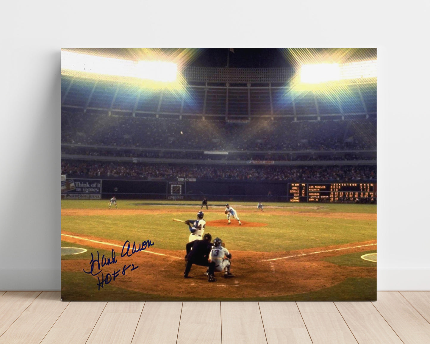 Hank Aaron - Historic Swing Hammerin Hank Baseball Wall Art 16x20 Unframed Print wall art print – Baseball Wall Art decor
