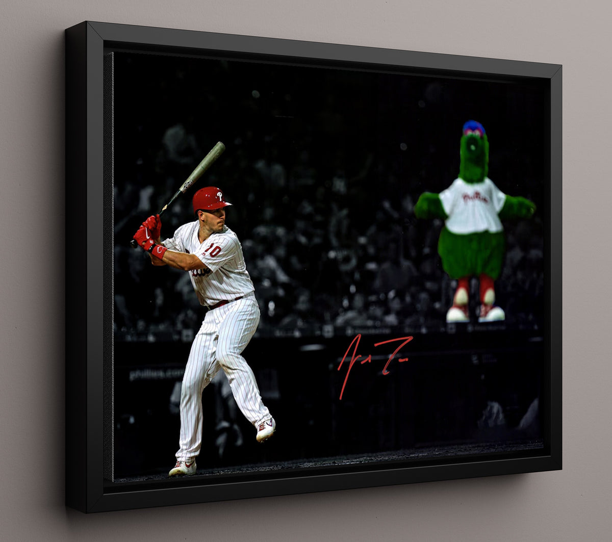 J.T. Realmuto - Phanatic Philly Power 8x10 Framed Canvas baseball wall art