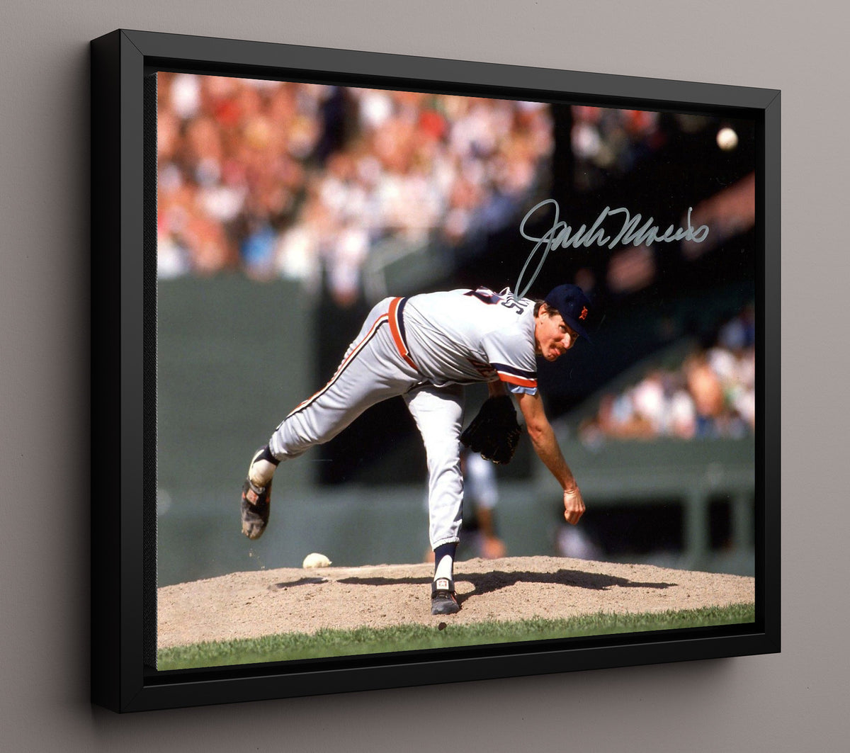 Jack Morris - Pitching With Tongue Out 8x10 Framed Canvas baseball wall art