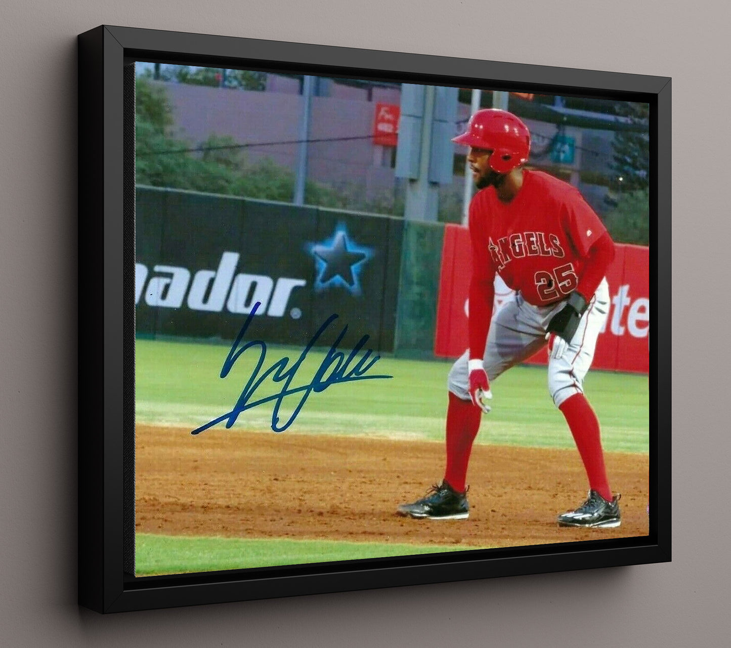 Jo Adell - Lead Off Base Runner 8x10 Framed Canvas baseball wall art