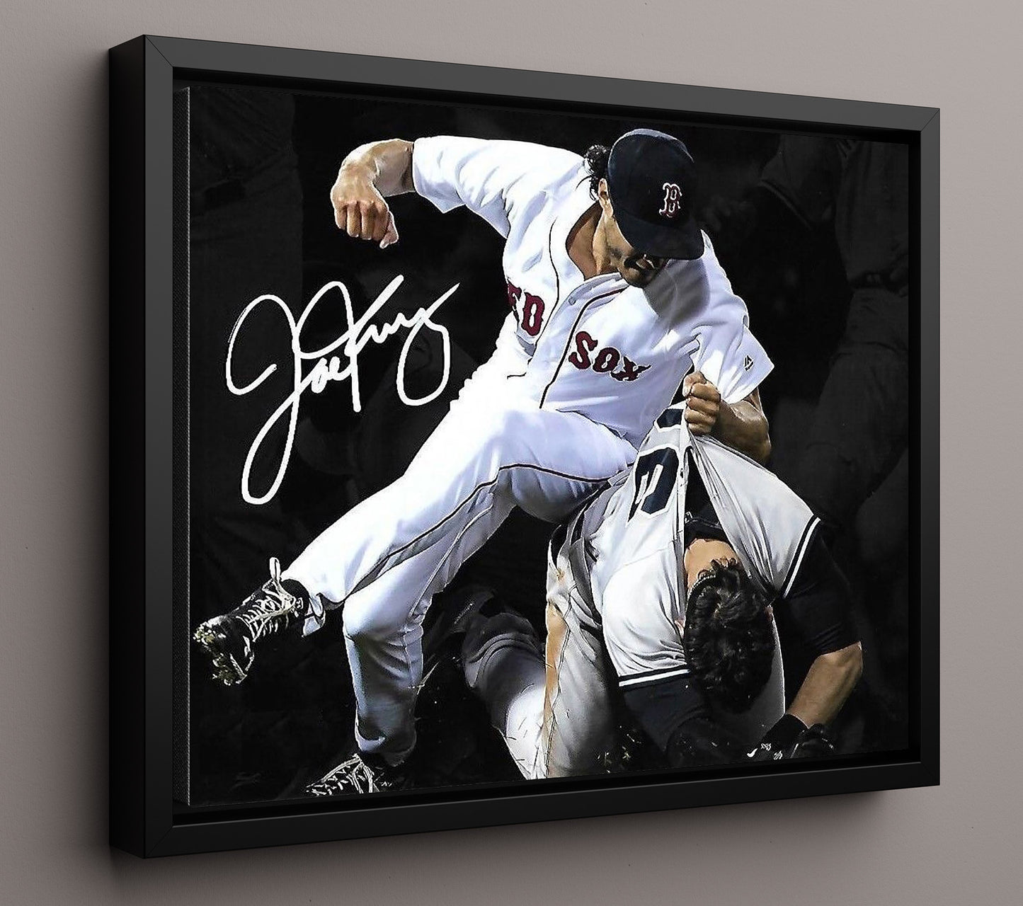 Joe Kelly - Bench Clearing Altercation 8x10 Framed Canvas baseball wall art