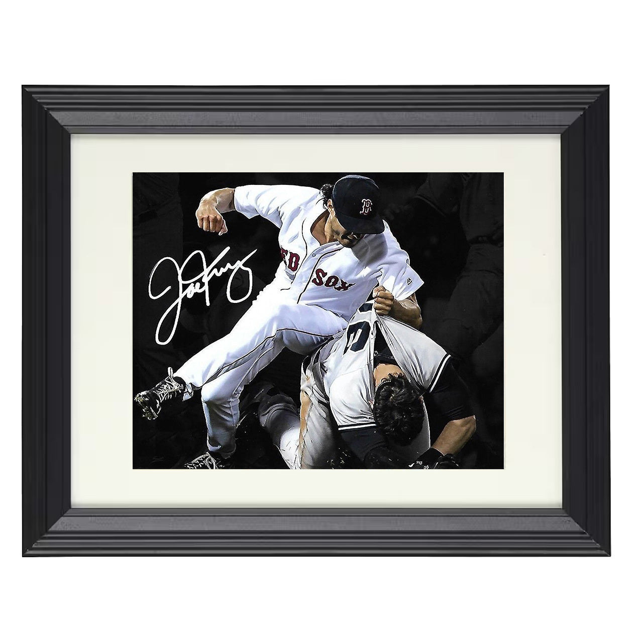 Joe Kelly - Bench Clearing Altercation 8x10 black beveled framed baseball wall art