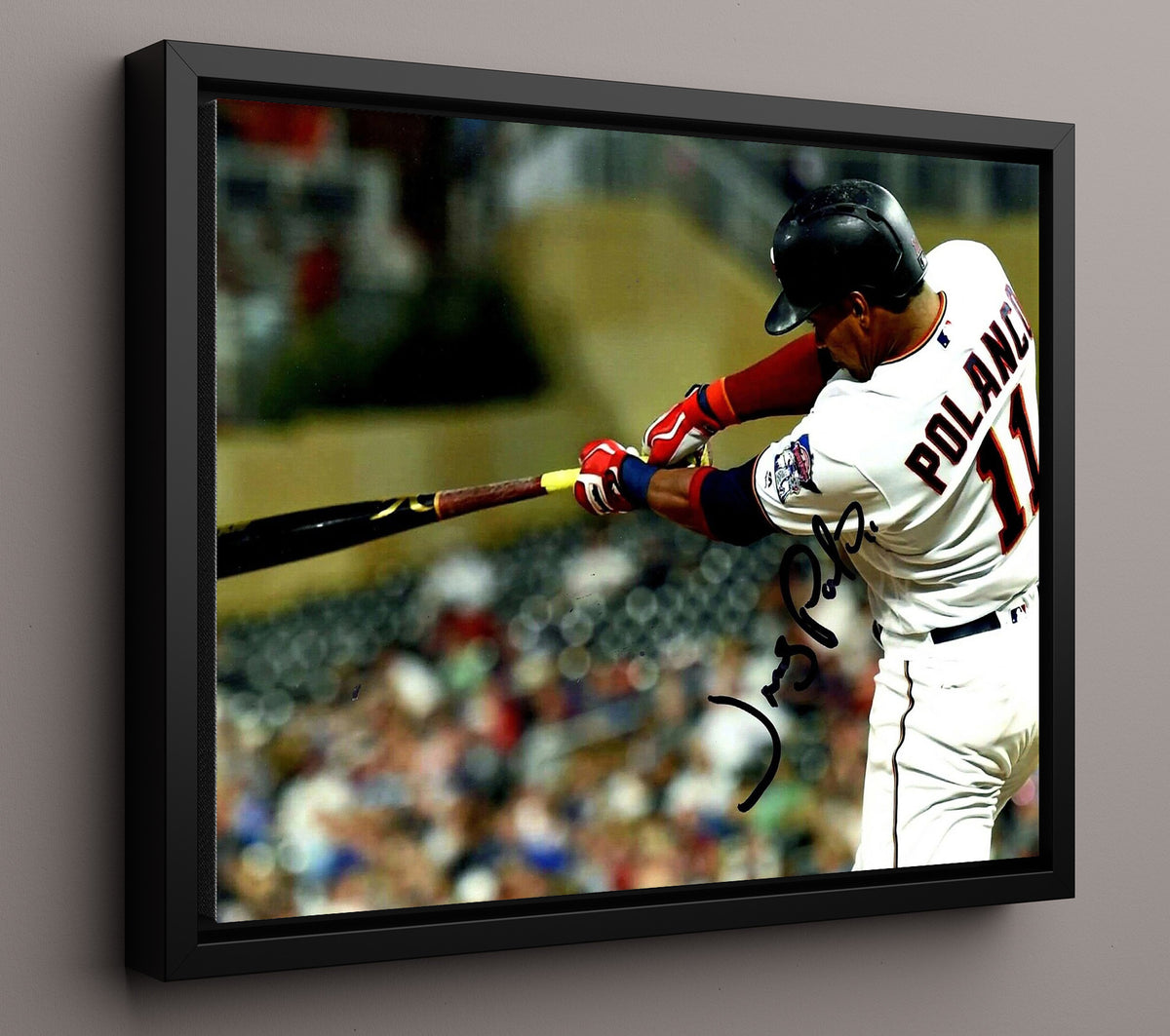 Jorge Polanco - Fielding Ready Position 8x10 Framed Canvas baseball wall art