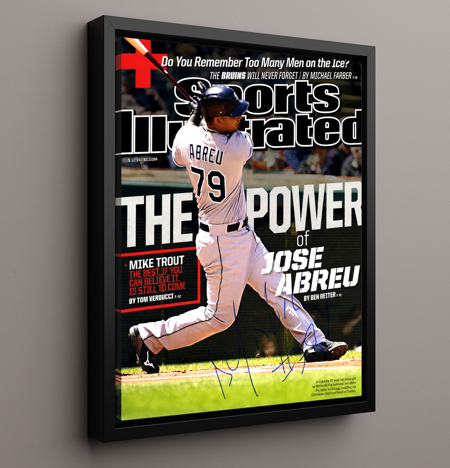Jose Abreu - Power of Jose Abreu SI Cover 2014 8x10 Framed Canvas baseball wall art