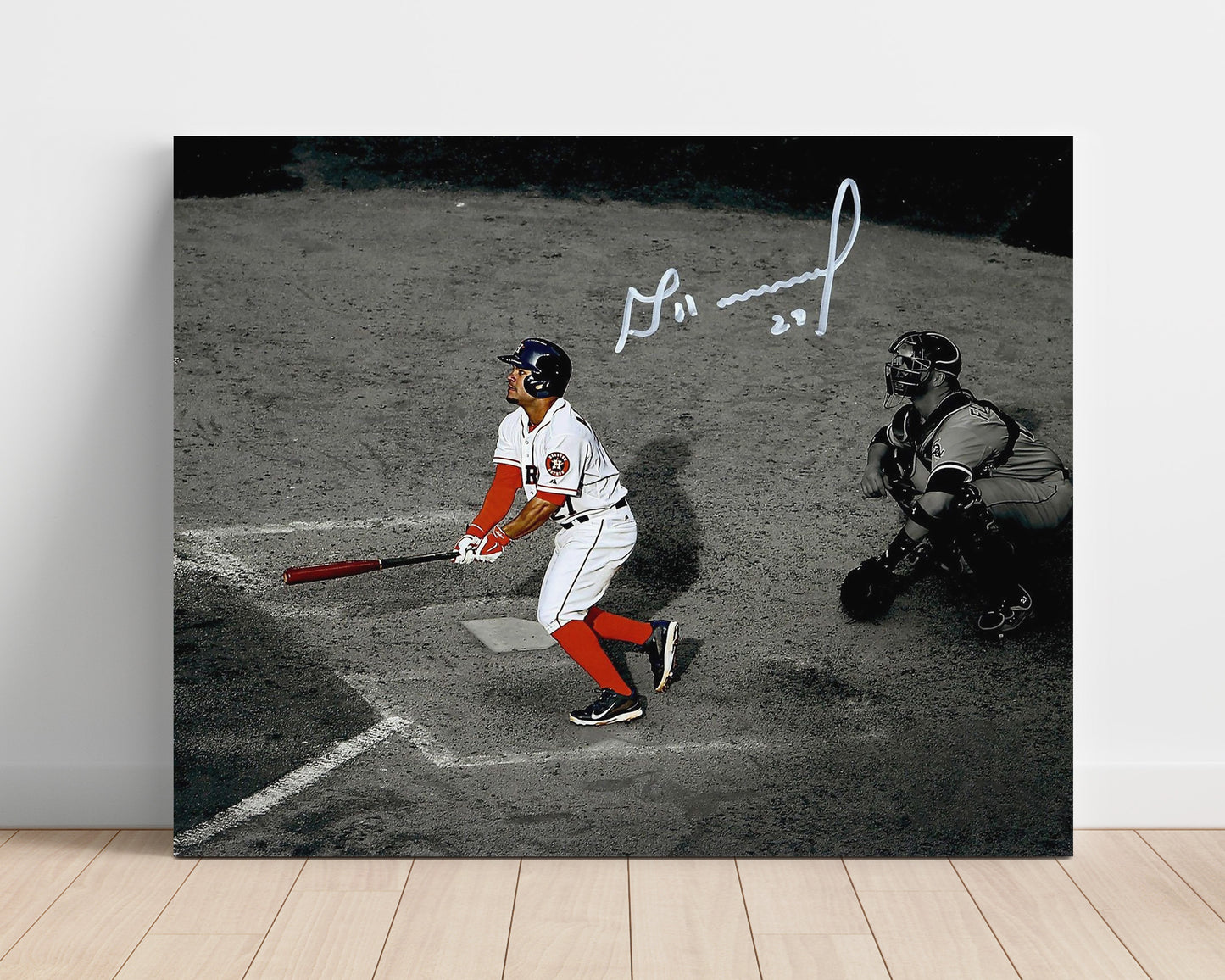 Jose Altuve - Post Swing Watch Baseball Wall Art 16x20 Unframed Print wall art print – Baseball Wall Art decor