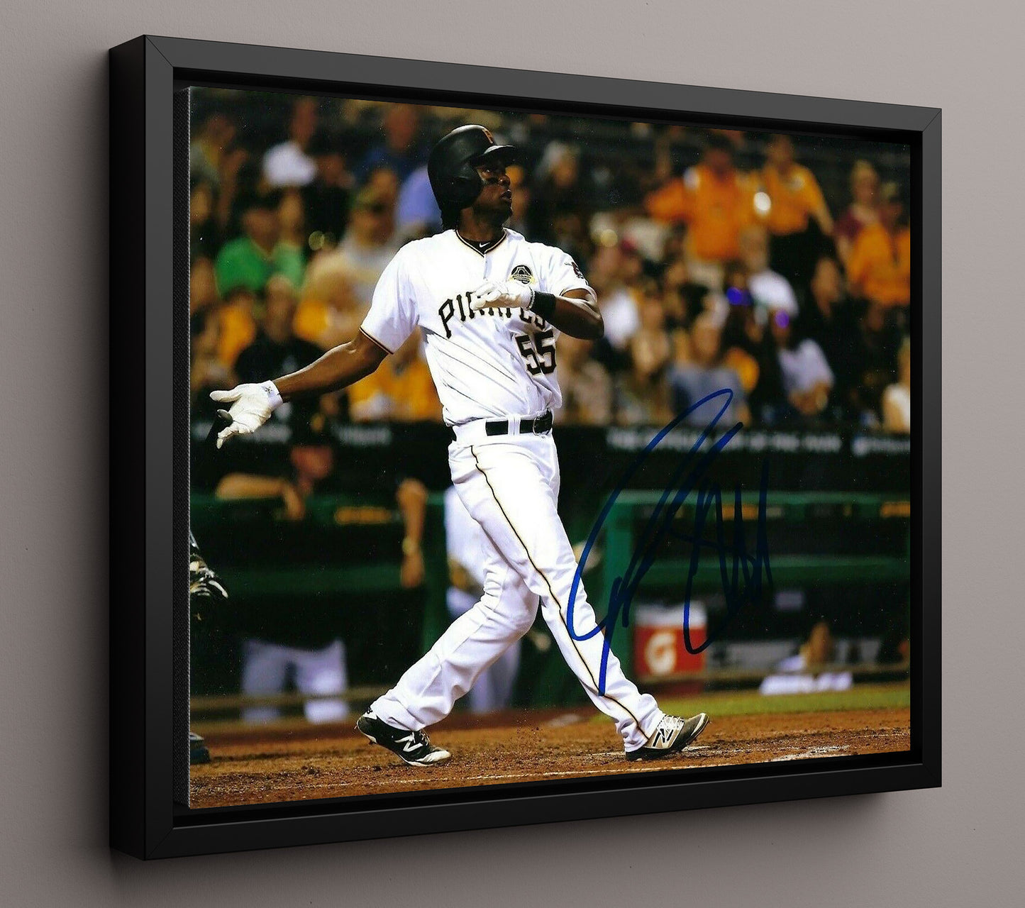 Josh Bell - Left Handed Power Swing 8x10 Framed Canvas baseball wall art