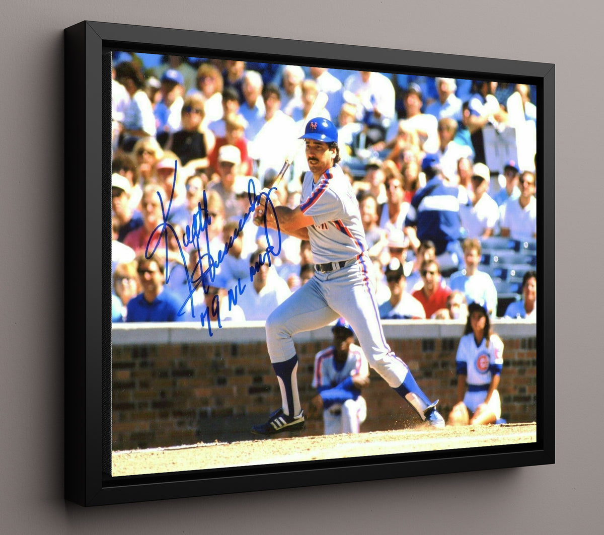Keith Hernandez - Batting Stance at the Plate 8x10 Framed Canvas baseball wall art