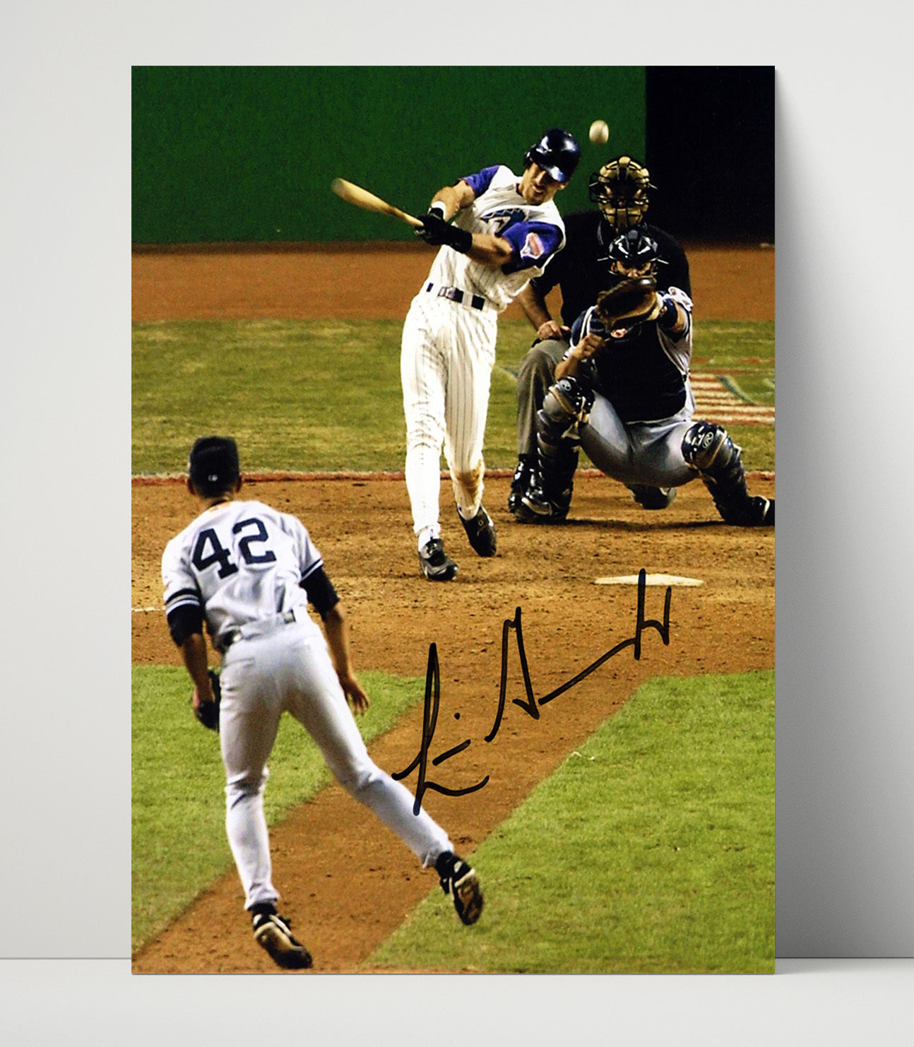 Luis Gonzalez - Arizona Baseball Championship Walk - Off 2001 Wall Art 16x20 Unframed Print wall art print – Baseball Wall Art decor