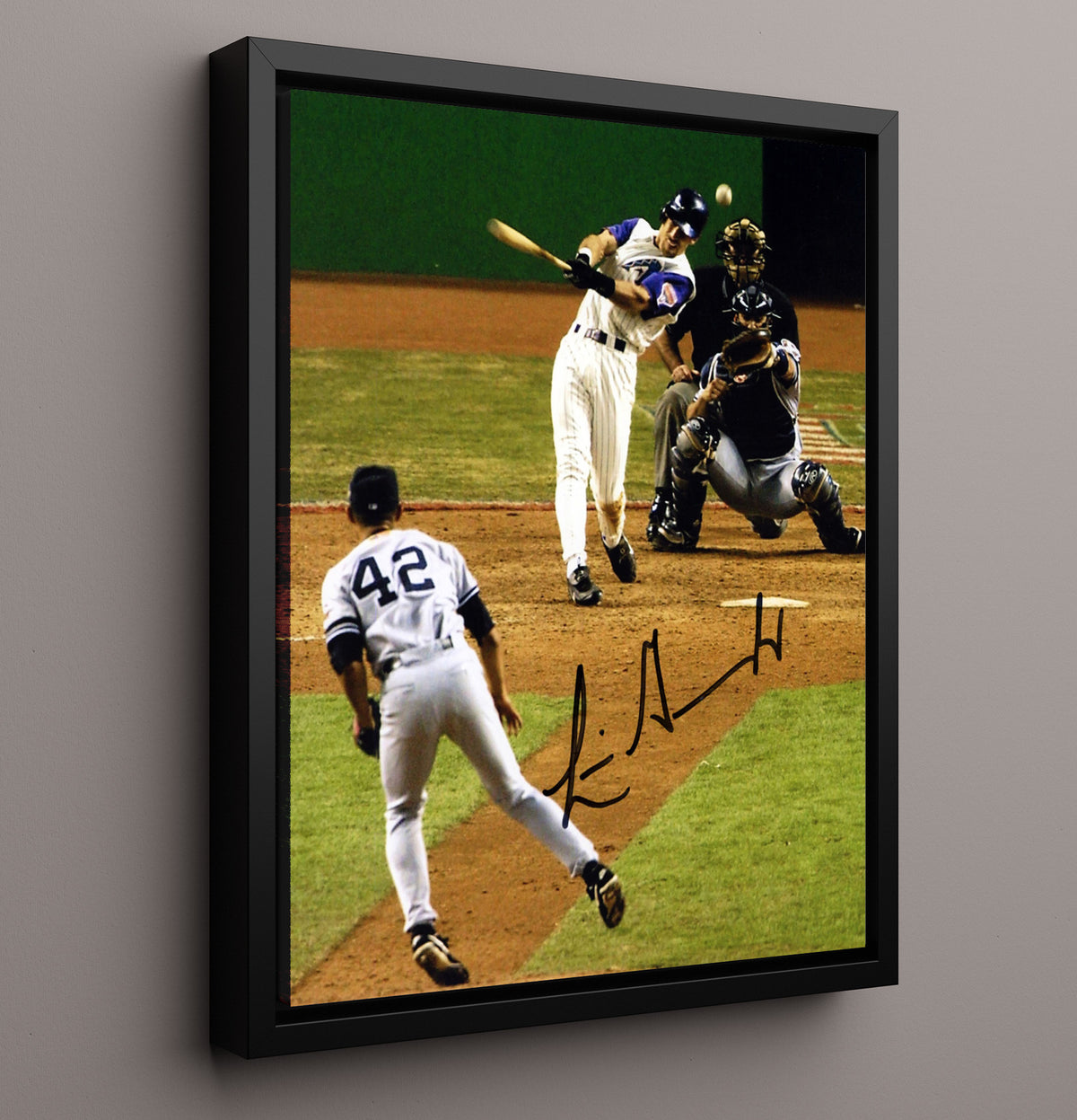 Luis Gonzalez - Arizona Baseball Championship walk-off 2001 8x10 Framed Canvas baseball wall art