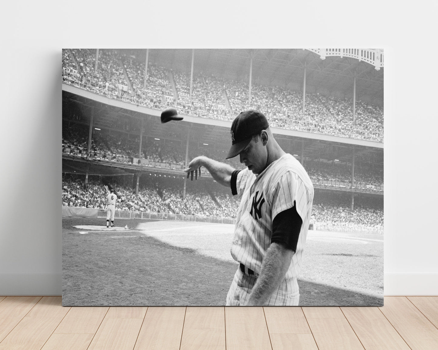 Mantle - Yankees Frustration at Yankee Stadium 1965 Baseball Wall Art 16x20 Unframed Print wall art print – Baseball Wall Art decor