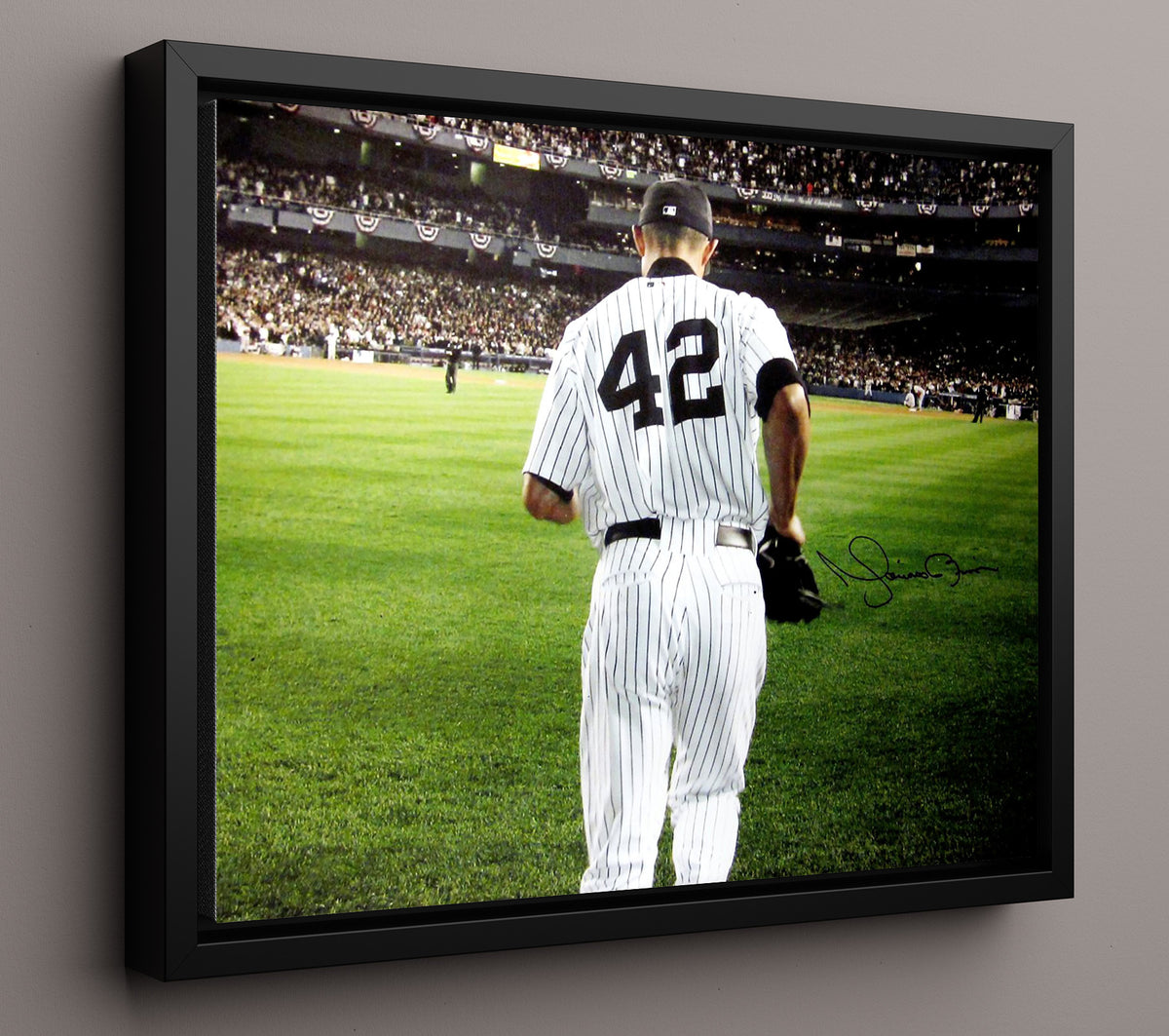 Mariano Rivera - Walking to the Mound 8x10 Framed Canvas baseball wall art