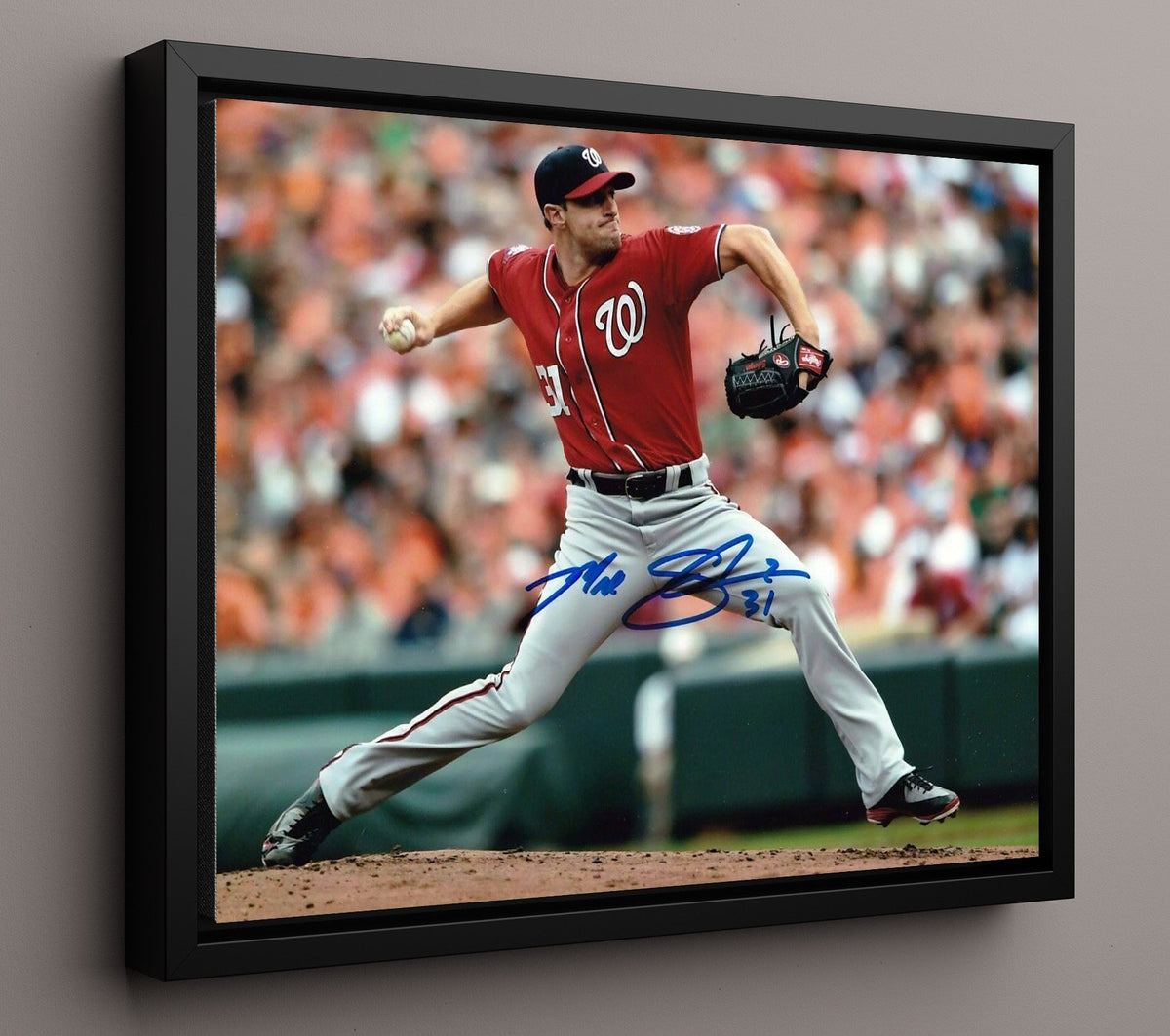 Max Scherzer - Power Pitch Delivery 8x10 Canvas baseball wall art
