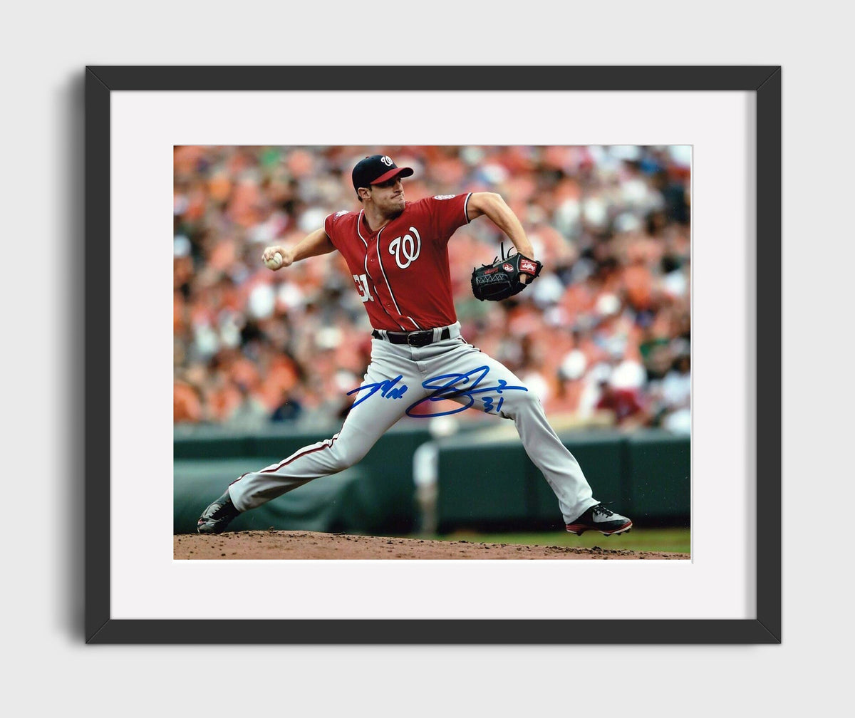 Max Scherzer - Power Pitch Delivery 16x20 Gallery Frame baseball wall art