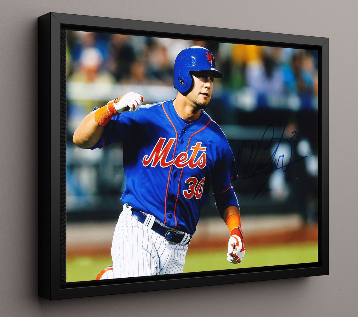 Michael Conforto - Rounding the Bases 8x10 Canvas baseball wall art