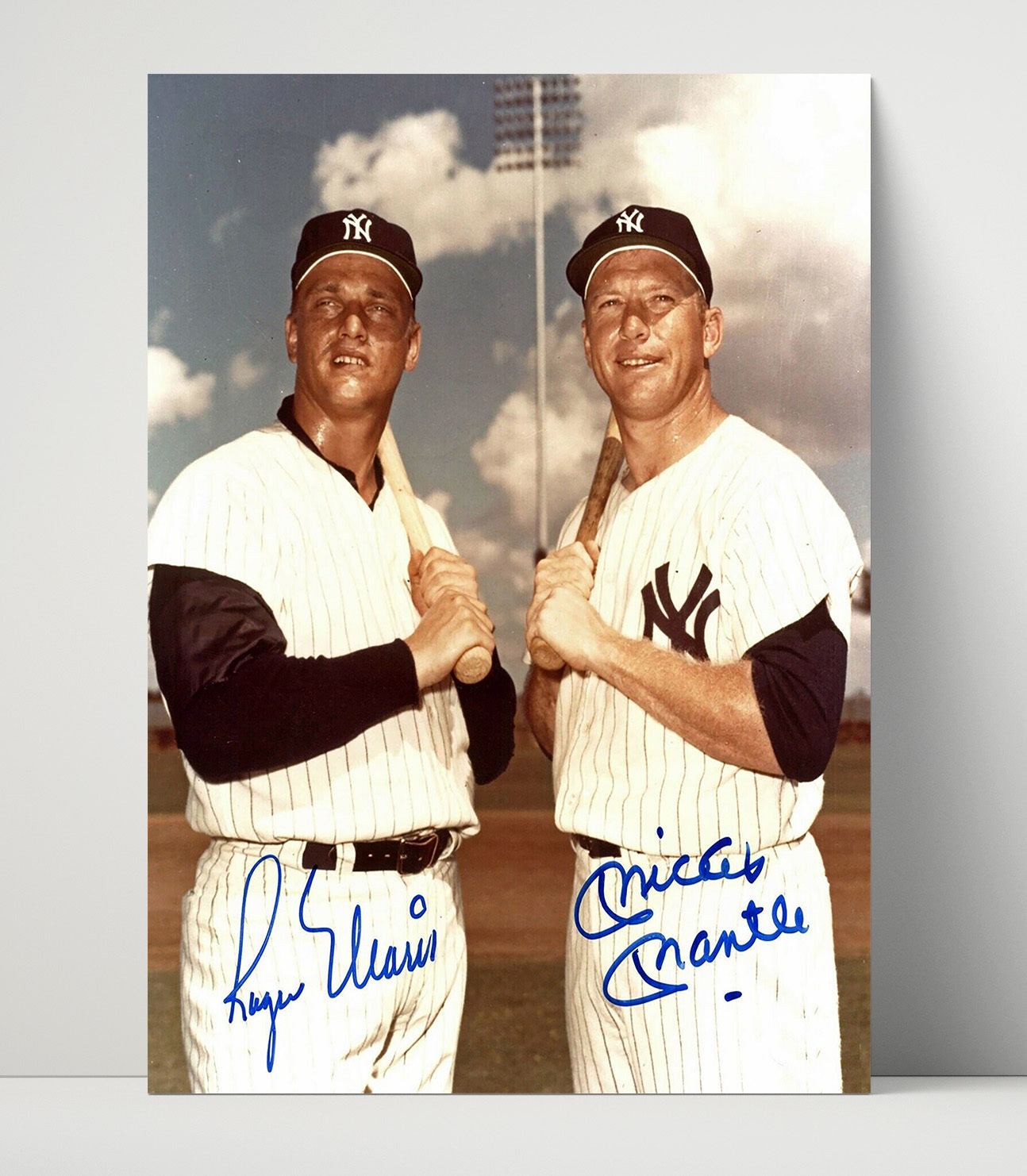 Mickey Mantle - New York Legends Spring Training With Maris Baseball Wall Art 16x20 Unframed Print wall art print – Baseball Wall Art decor