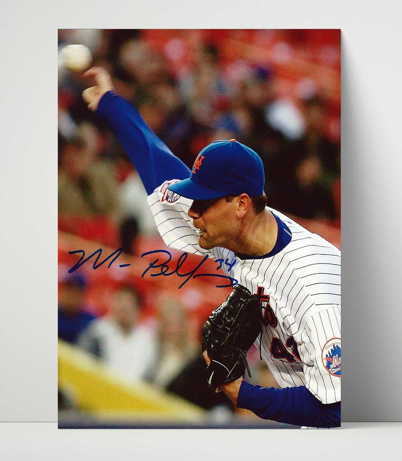 Mike Pelfrey - New York Baseball Pitch Release Wall Art 16x20 Unframed Print wall art print – Baseball Wall Art decor