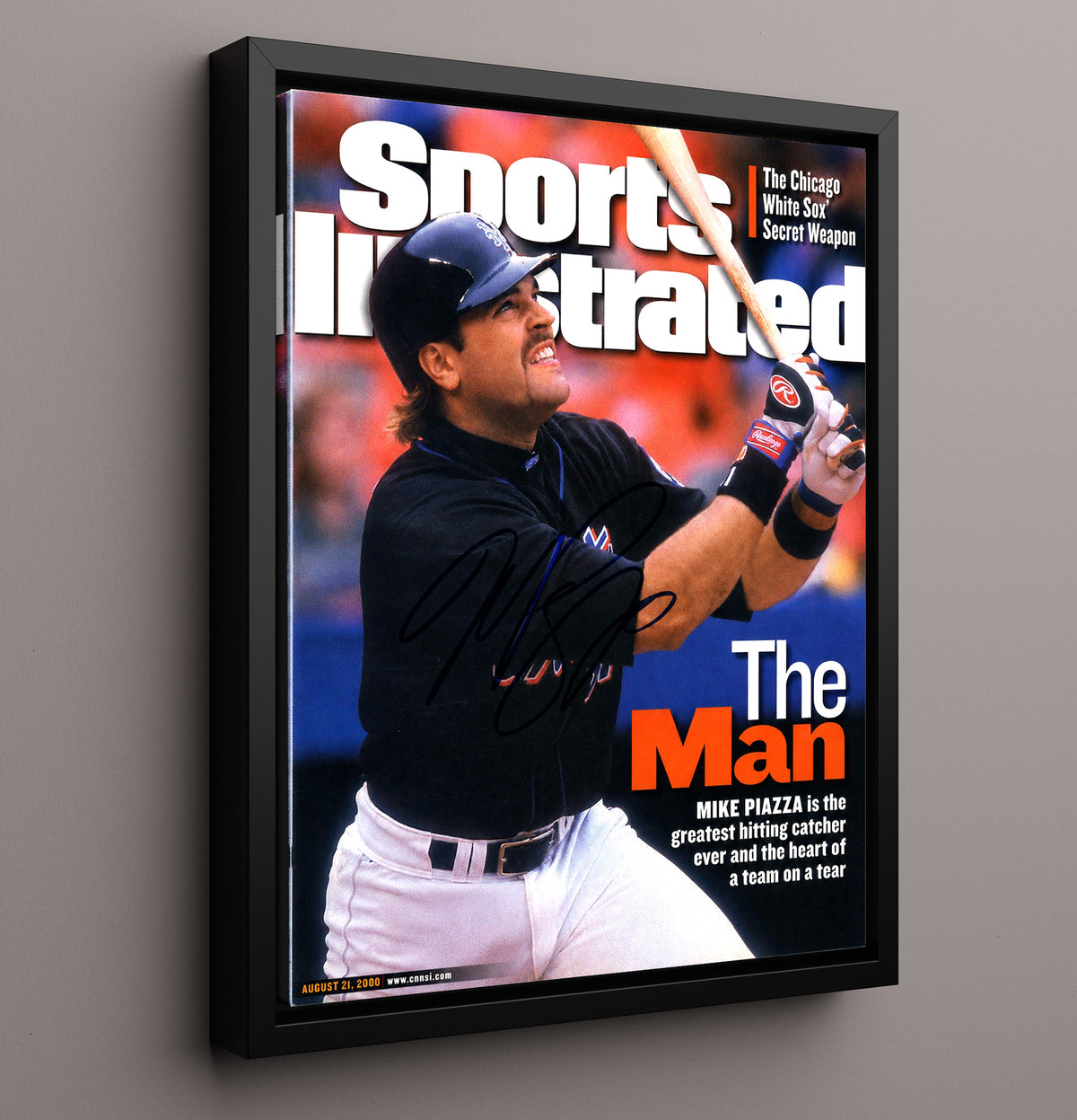 Mike Piazza - The Man SI Cover 2000 8x10 Framed Canvas baseball wall art