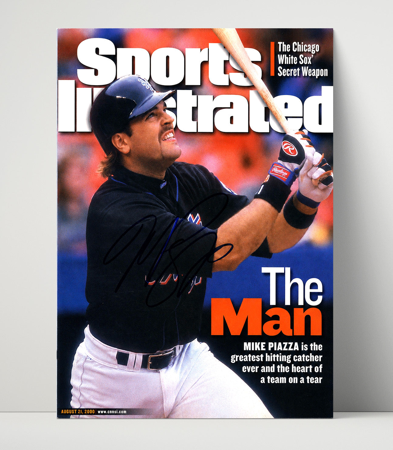 Mike Piazza - The Man SI Cover 2000 Baseball Wall Art 16x20 Unframed Print wall art print – Baseball Wall Art decor
