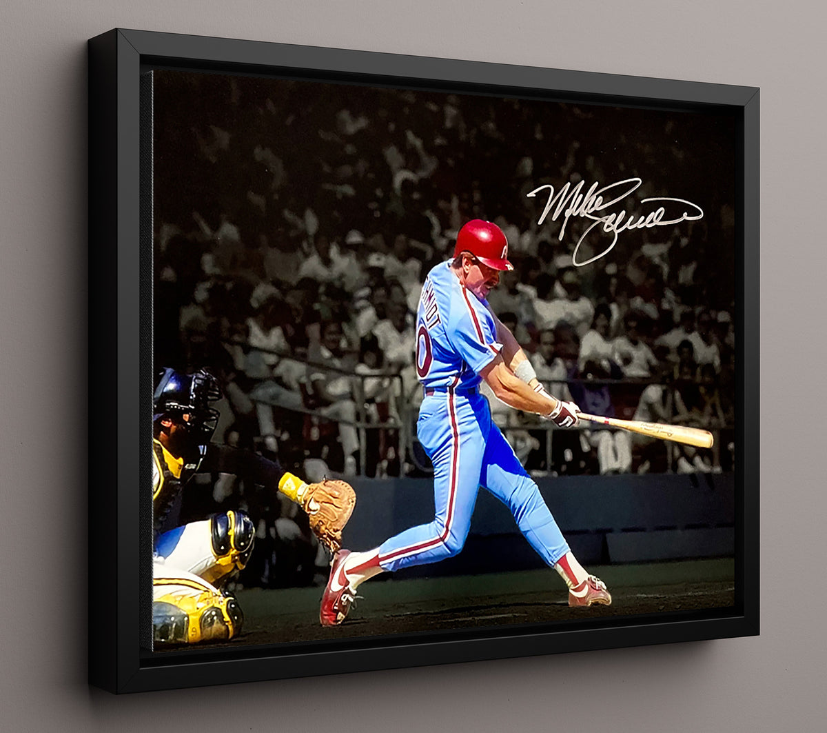 Mike Schmidt - Power Swing 8x10 Framed Canvas baseball wall art