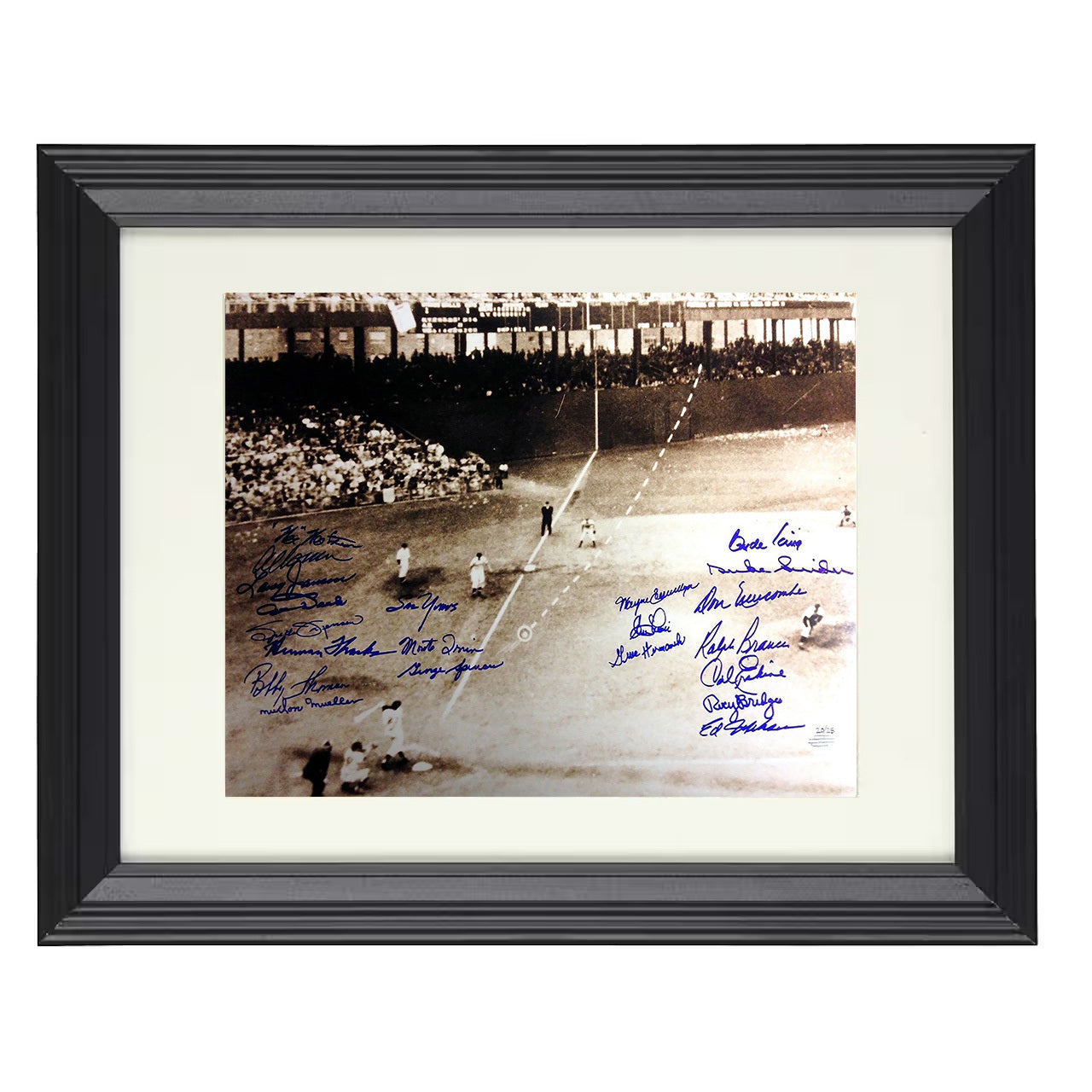 New York Giants - Shot Heard Round the World 8x10 black beveled framed baseball wall art