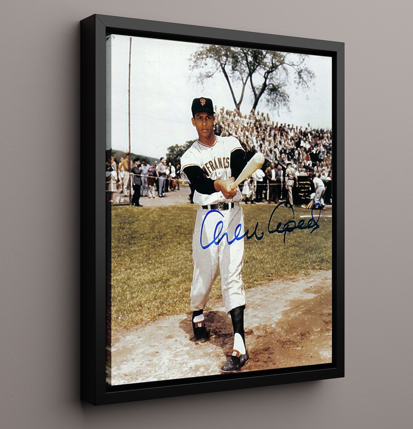 Orlando Cepeda - San Francisco Baseball Classic Swing 8x10 Framed Canvas baseball wall art