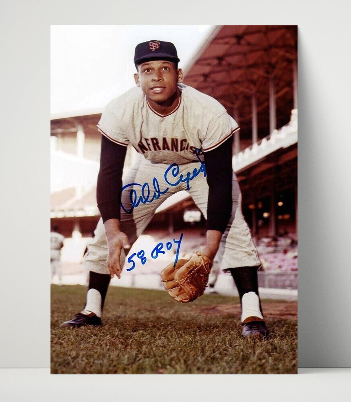 Orlando Cepeda – San Francisco Legend Fielding Pose unframed baseball poster print