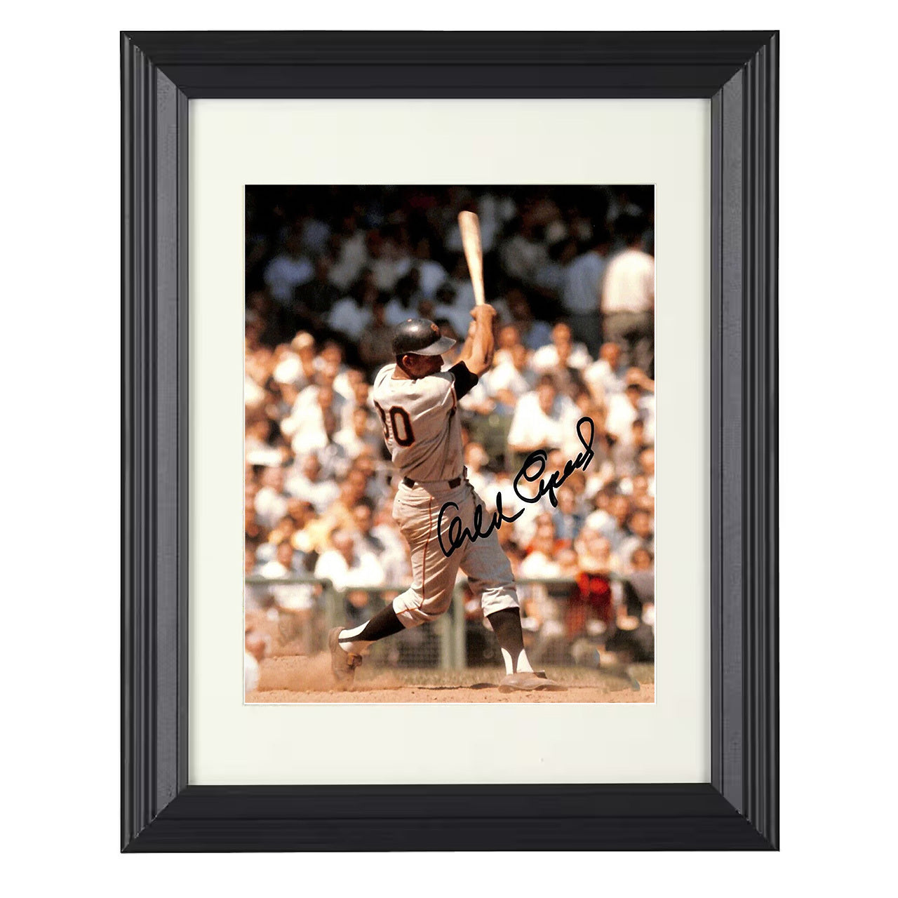 Orlando Cepeda - San Francisco Legend The Baby Bull Spotlight 8x10 black beveled framed baseball wall art