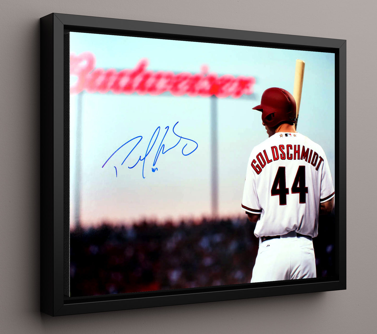 Paul Goldschmidt At Bat - Batting 8x10 Framed Canvas baseball wall art