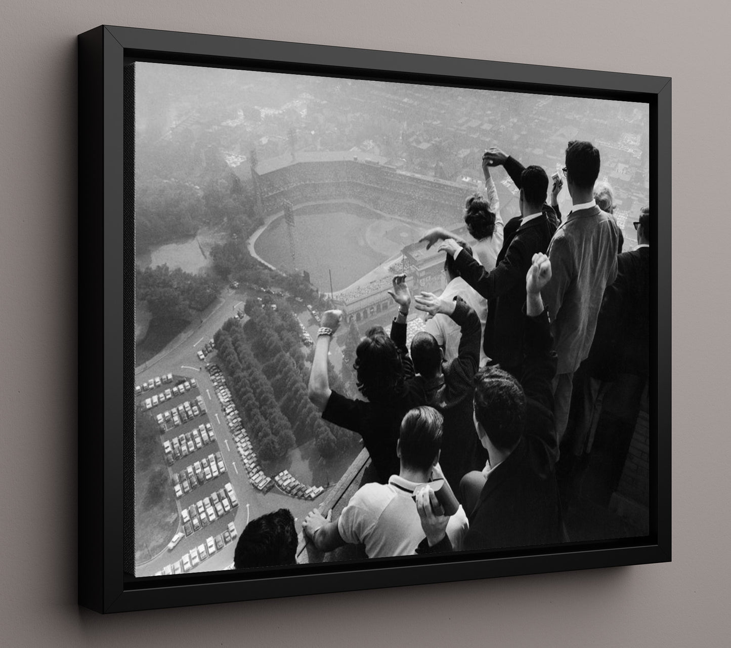 Pittsburgh - Series Crowd View 1960 8x10 Framed Canvas baseball wall art