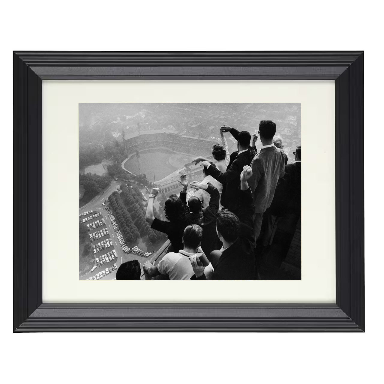 Pittsburgh - Series Crowd View 1960 8x10 black beveled framed baseball wall art