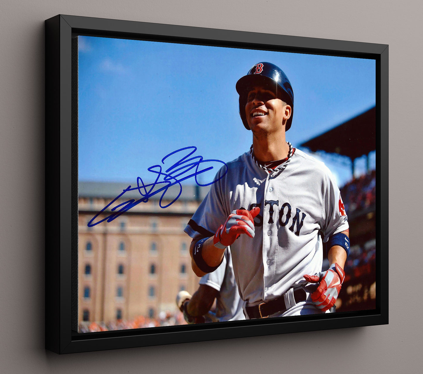 Quintin Berry - Blue Sky Smile 8x10 Framed Canvas baseball wall art