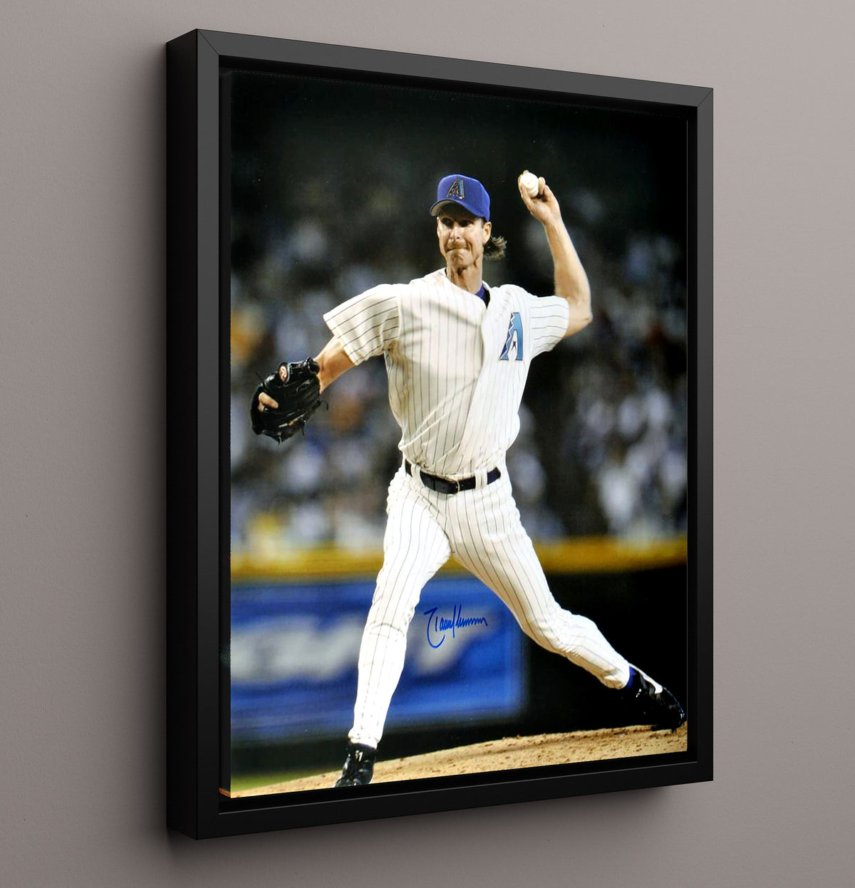 Randy Johnson - Arizona Legend Mid Pitch Power Delivery 8x10 Framed Canvas baseball wall art