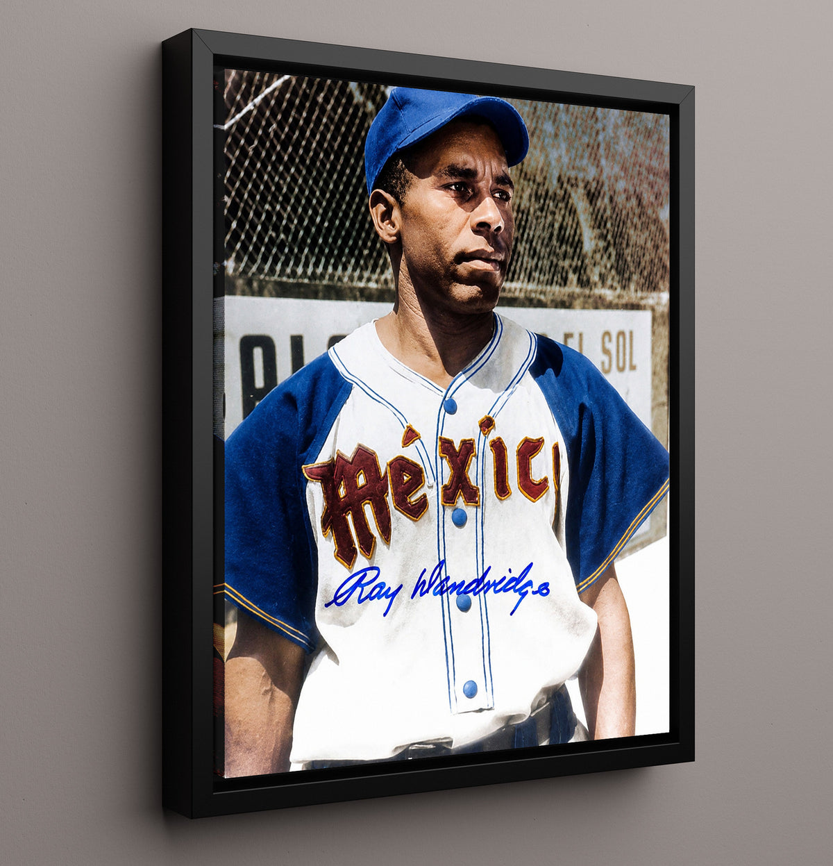 Ray Dandridge - Negro Leagues Hall of Fame infielder 8x10 Framed Canvas baseball wall art