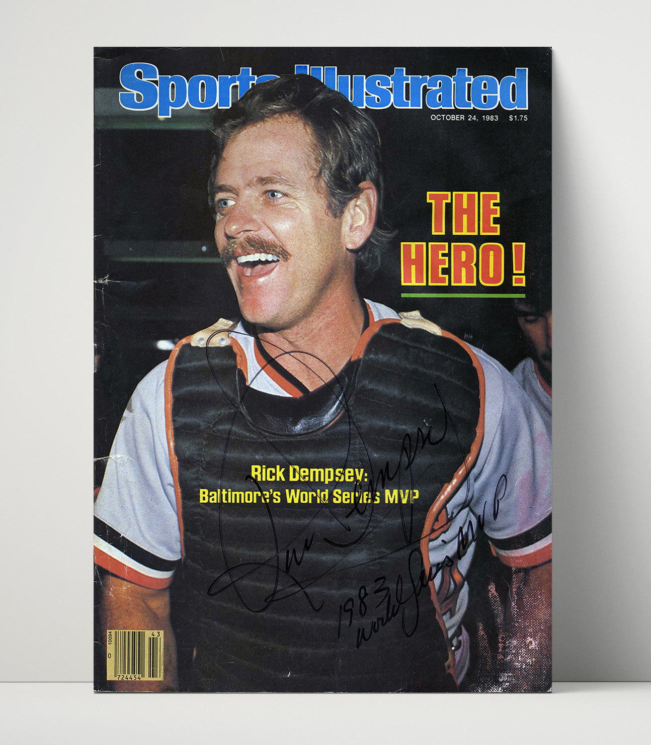 Rick Dempsey - Series Celebration 1983 SI Cover Spotlight Baseball Wall Art 16x20 Unframed Print wall art print – Baseball Wall Art decor